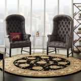 Nourison Nourison 2000 2022 Persian Handmade Tufted Indoor Area Rug Black 8' x ROUND 99446720757