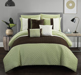 Osnat Green Twin 8pc Comforter Set