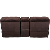 Porter Designs Ramsey Microfiber seat Transitional Reclining Console Love Brown 03-112C-02-6012