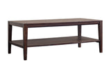 Porter Designs Fall River Solid Sheesham Wood Contemporary Coffee Table Gray 05-117-02-4896