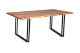 Porter Designs Manzanita Live Edge Solid Acacia Wood Natural Dining Table Natural 07-196-01-DT82NW-KIT