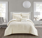 Gigi Beige Queen 5pc Comforter Set