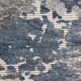 Nourison Rustic Textures RUS08 Painterly Machine Made Power-loomed Indoor Area Rug Grey/Blue 7'10" x 10'6" 99446496362