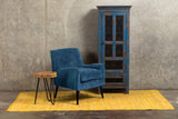 Porter Designs Kristina Mid-Century Modern Modern Accent Chair Blue 01-201C-06-175