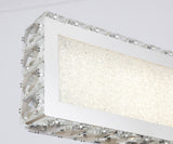 Bethel Chrome LED Wall Sconce in Stainless Steel & Crystal