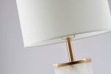 Bethel Gold & white Table Lamp in Metal