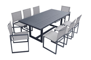 VIG Furniture Renava Wake - Modern Dark Charcoal Outdoor Dining Table VGGEMONTALK-CH-GRY-2