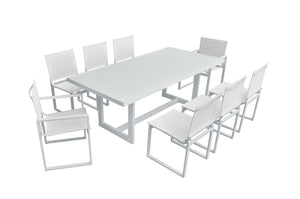 VIG Furniture Renava Wake - Modern White Outdoor Dining Table VGGEMONTALK-CH-WHT-1