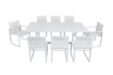 VIG Furniture Renava Wake - Modern White Outdoor Dining Table VGGEMONTALK-CH-WHT-1