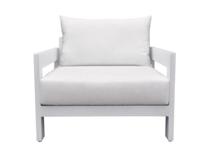 VIG Furniture Renava Wake - Modern White Outdoor Lounge Chair VGGEMONTALK-WHT-CH