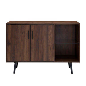 44" Mid Century Modern TV Stand Buffet - Versatile Storage Console with Adjustable Shelves & Style