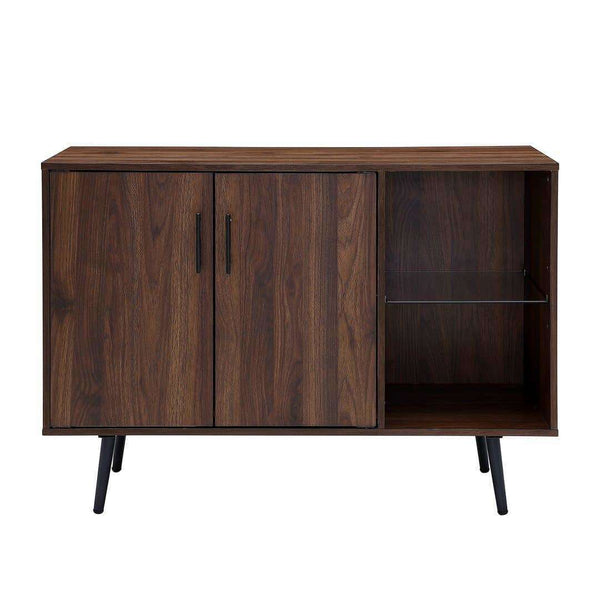 44" Mid Century Modern TV Stand Buffet - Versatile Storage Console with Adjustable Shelves & Style