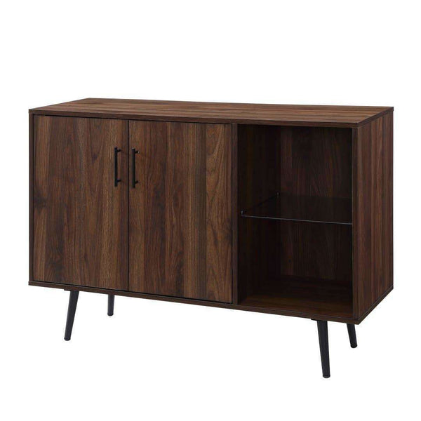 44" Mid Century Modern TV Stand Buffet - Versatile Storage Console with Adjustable Shelves & Style