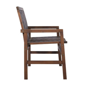 48" Patio Wood Bench – Stylish Chevron Design, Weather-Resistant Acacia for Outdoor Spaces & Relaxation