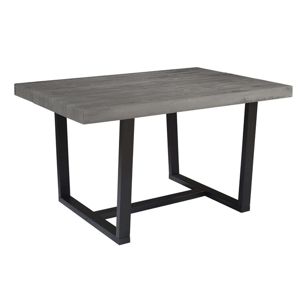 52" Rustic Solid Wood Dining Table with Distressed Finish - Eco-Friendly and Stylish Seating for Four