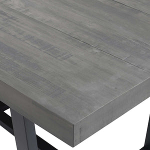 52" Rustic Solid Wood Dining Table with Distressed Finish - Eco-Friendly and Stylish Seating for Four