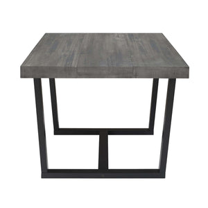 52" Rustic Solid Wood Dining Table with Distressed Finish - Eco-Friendly and Stylish Seating for Four