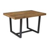 52" Distressed Solid Dining Table