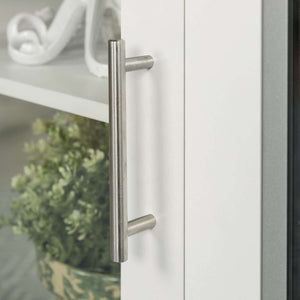 52" Modern Fireplace TV Stand - Stylish White MDF, Adjustable Shelves, Electric Heat, Sleek Design