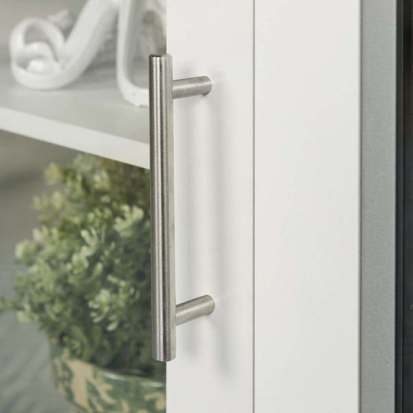 52" Modern Fireplace TV Stand - Stylish White MDF, Adjustable Shelves, Electric Heat, Sleek Design