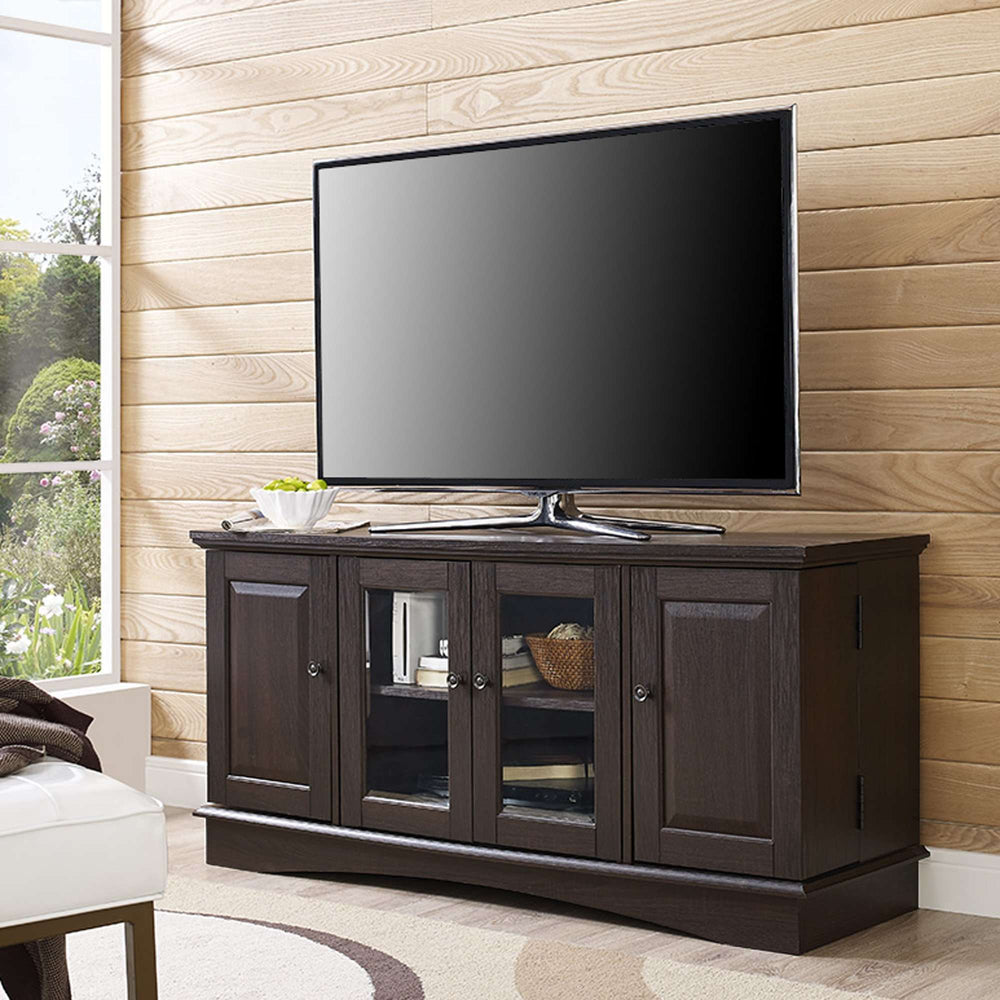 52" Traditional Media Console - Stylish TV Stand with Ample Storage for Up to 55" Flat-Screen TVs
