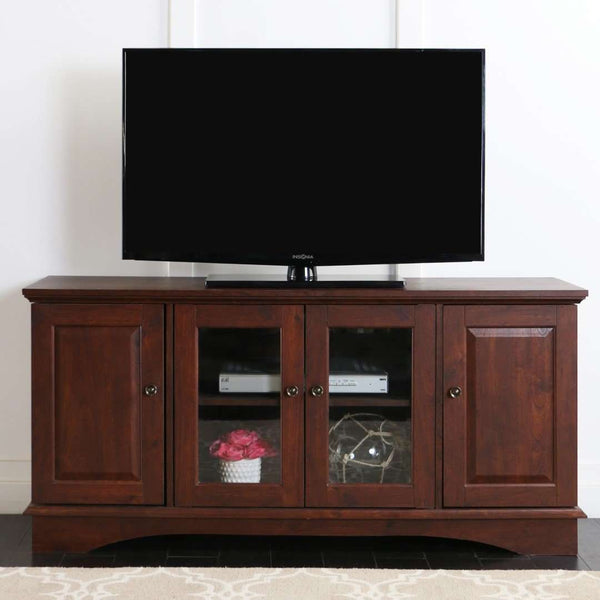 52" Traditional Media Console - Stylish TV Stand with Ample Storage for Up to 55" Flat-Screen TVs