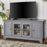 52" Transitional Glass TV Stand