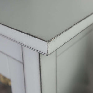 52" Transitional Wood Glass TV Stand Buffet - Stylish Highboy Console with Ample Storage for Any Room