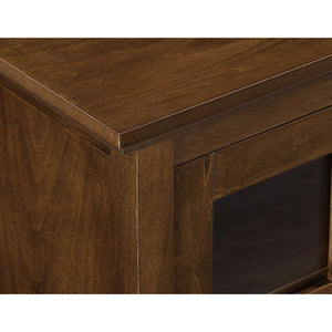 52" Transitional Wood Glass TV Stand Buffet - Stylish Highboy Console with Ample Storage for Any Room