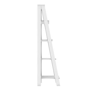 55" Modern Ladder Bookcase - Stylish High-Grade MDF Shelf Unit for Organizing & Displaying Treasures