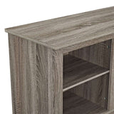 58" Rustic Farmhouse Fireplace TV Stand