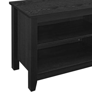 58" Rustic TV Stand - Stylish Wood Media Console with Open Shelves & Cord Management for Living Room