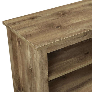 58" Rustic TV Stand - Stylish Storage Console with Adjustable Shelves & Cord Management for Living Room