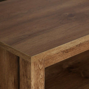 58" Rustic TV Stand - Stylish Storage Console with Adjustable Shelves & Cord Management for Living Room