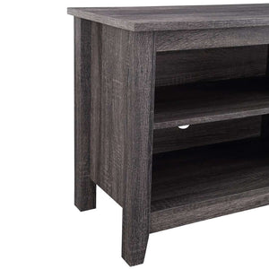 58" Rustic TV Stand - Stylish Storage Console with Adjustable Shelves & Cord Management for Living Room