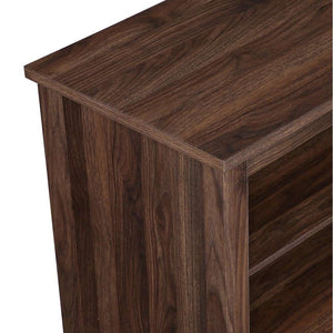 58" Rustic TV Stand - Stylish Storage Console with Adjustable Shelves & Cord Management for Living Room