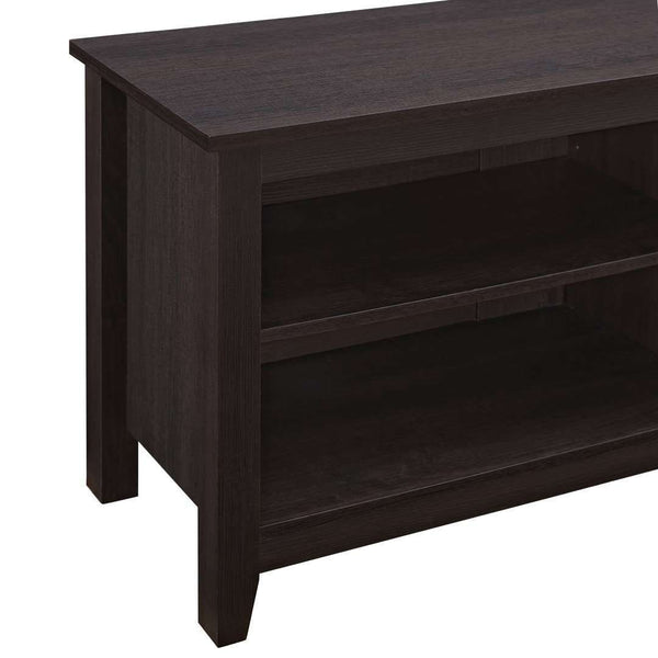58" Rustic TV Stand - Stylish Storage Console with Adjustable Shelves & Cord Management for Living Room