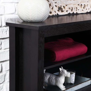 58" Transitional Corner TV Stand - Stylish Media Console with Adjustable Shelves & Cable Management System