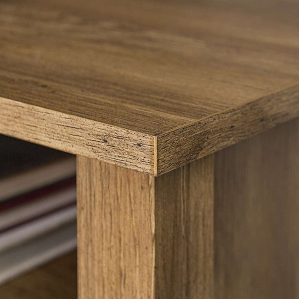 58" Transitional Fireplace Media Stand with Electric Heat, Adjustable Shelves, and Cable Management System