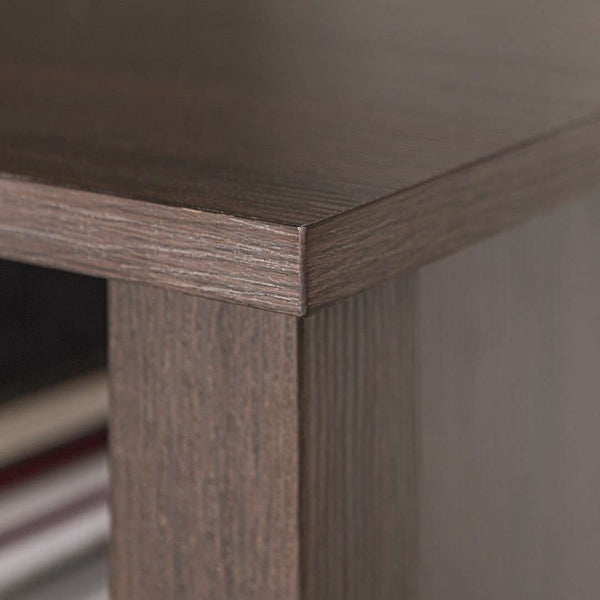 58" Transitional Fireplace Media Stand with Electric Heat, Adjustable Shelves, and Cable Management System