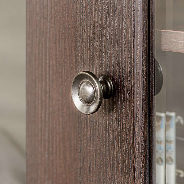 58" Transitional Fireplace Media Stand with Electric Heat, Adjustable Shelves, and Cable Management System