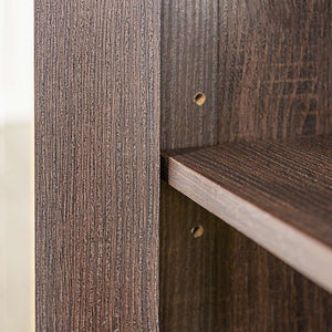 58" Transitional Fireplace Media Stand with Electric Heat, Adjustable Shelves, and Cable Management System