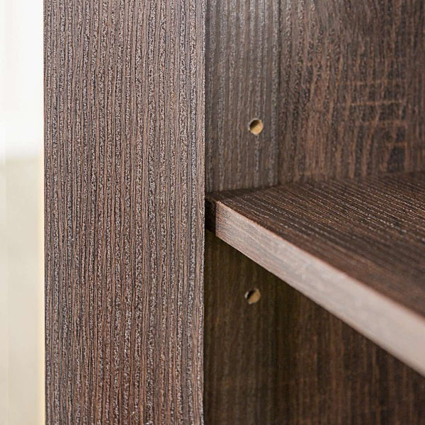 58" Transitional Fireplace Media Stand with Electric Heat, Adjustable Shelves, and Cable Management System