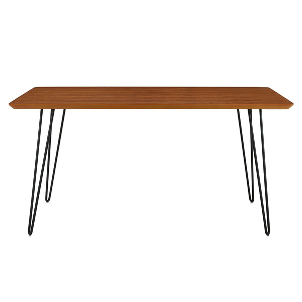 60" Mid Century Dining Table - Elegant Wood Design for Stylish Family Gatherings and Modern Decor