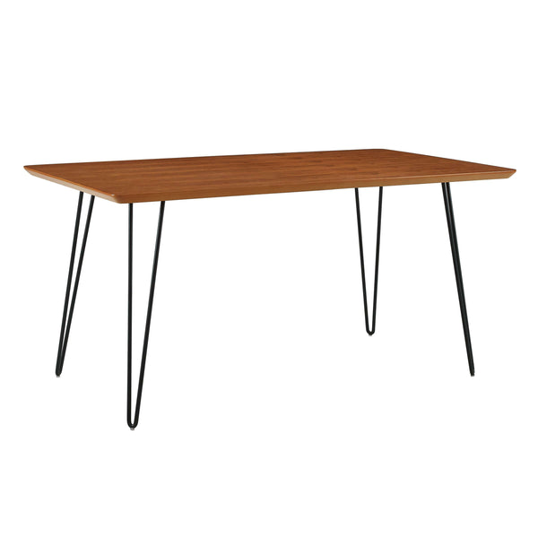 60" Mid Century Dining Table - Elegant Wood Design for Stylish Family Gatherings and Modern Decor