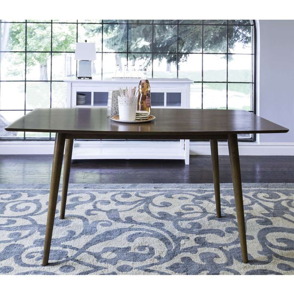 60" Mid Century Dining Table - Elegant Wood Design for Stylish Family Gatherings and Modern Decor