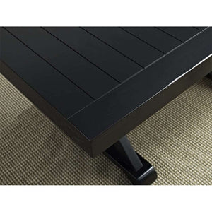 60" Modern Farmhouse Wood Dining Table with Butterfly Leaf - Stylish Antique Black Finish, Seats 6