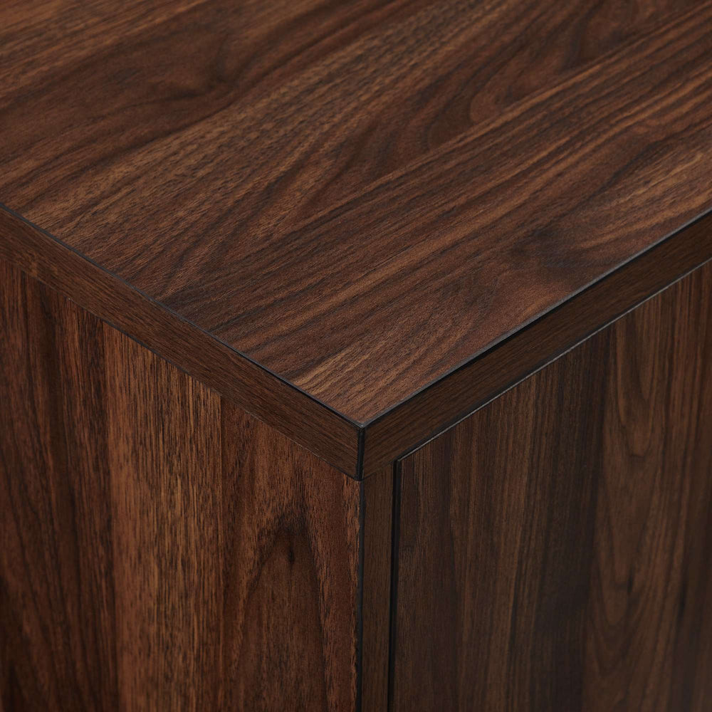 60" Vintage-Inspired Media Stand with Record Storage, Ideal for TVs Up to 66", Stylish and Functional