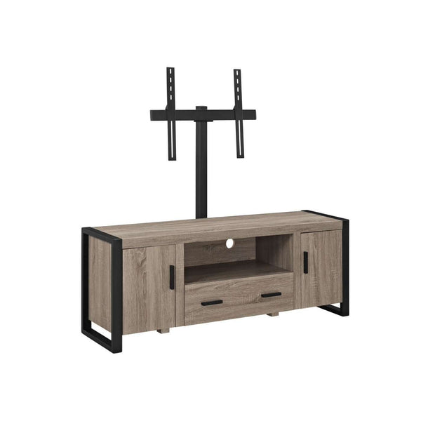 60" Urban Industrial TV Stand with Storage Cabinets & Large Drawer for Stylish Living Room Organization