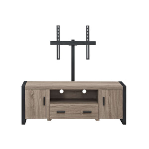 60" Urban Industrial TV Stand with Storage Cabinets & Large Drawer for Stylish Living Room Organization
